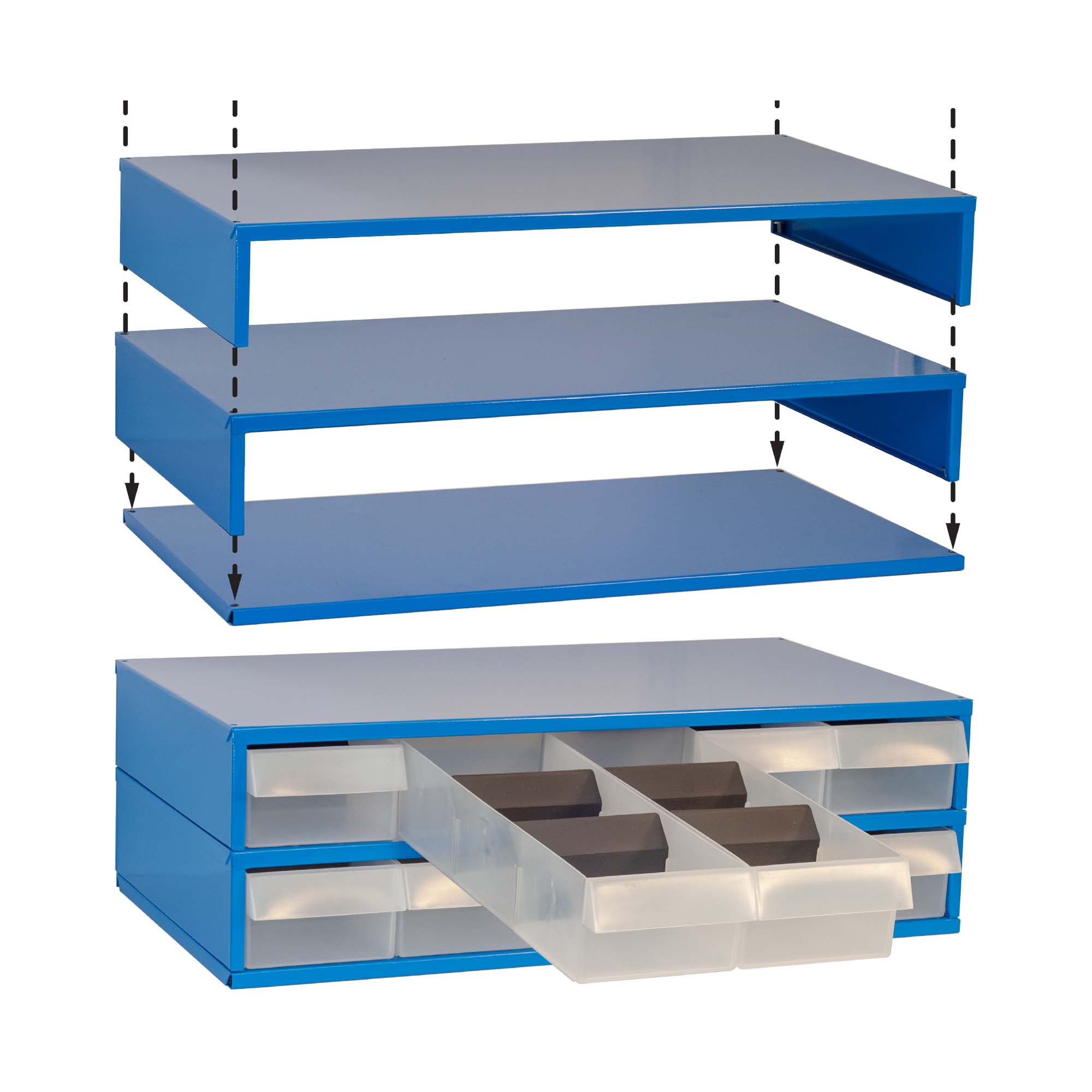 5 Drawer Stackable Display Unit